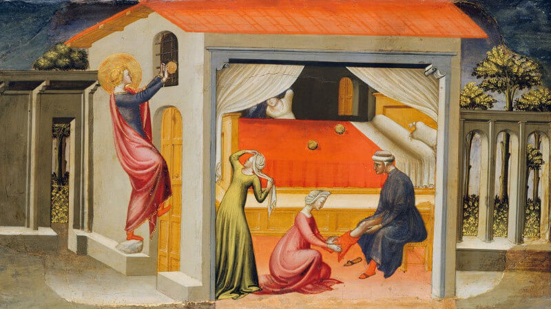 St. Nicholas providing dowries