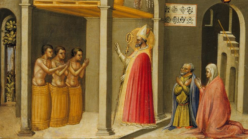 Saint Nicholas Resuscitating Three Youths